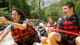 group whitewater rafting on the Nantahala Adventure Pass with Guided Rafting in North Carolina trip