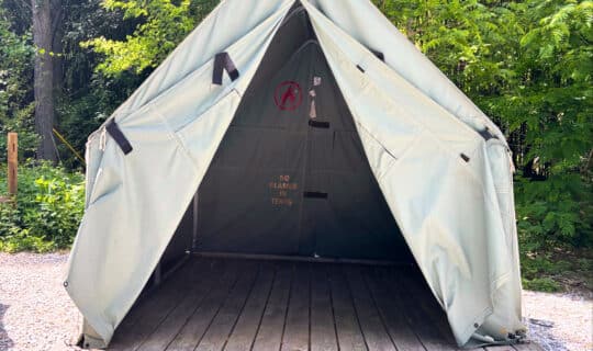 Platform Tent Camping