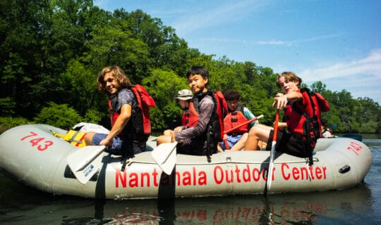 Chattahoochee kids river camp raft