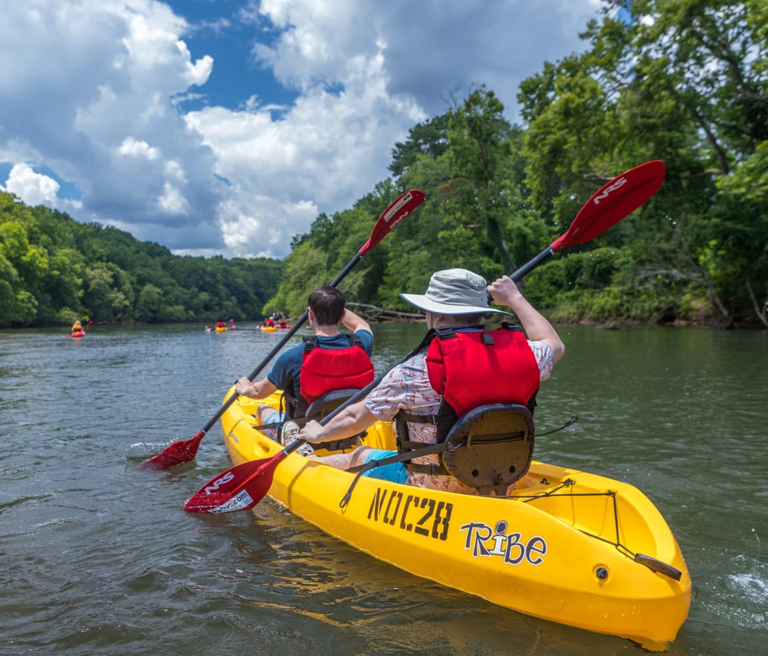 Kayak rentals on the Chattahoochee River in Roswell, Ga