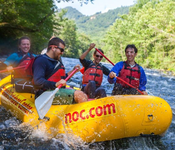 Group rafting trip on the Nantahala River Rafting: Fully-Guided in North Carolina trip