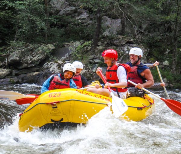 Rafters on the Pigeon River Rafting: Upper Pigeon Gorge trip