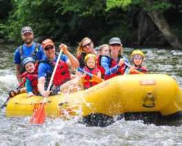 Rafters on the Pigeon River Rafting: Lower Pigeon Gorge trip