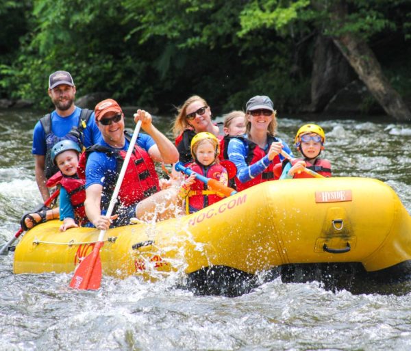 Rafters on the Pigeon River Rafting: Lower Pigeon Gorge trip