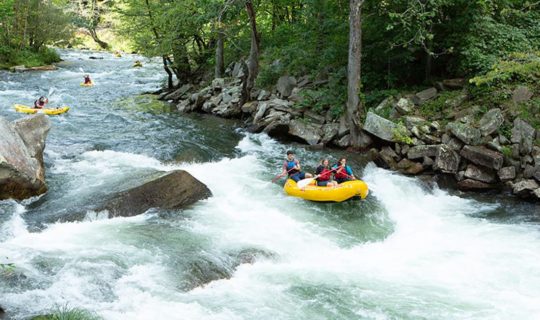 whitewater rafting on the River to Ridge: Rafting and Zip Line trip