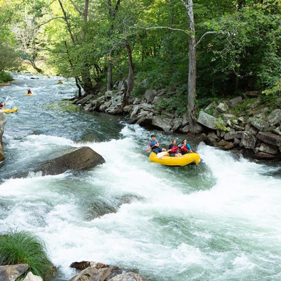 whitewater rafting on the River to Ridge: Rafting and Zip Line trip