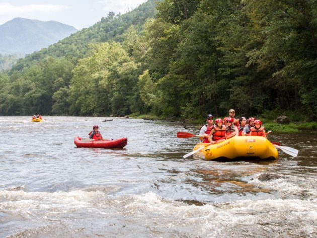 Whitewater rafting on the Pigeon River - rafting near me