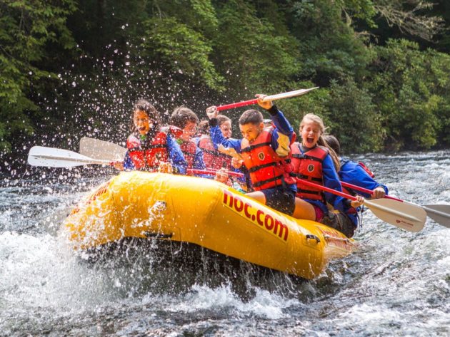 Whitewater rafting on the Nantahala river - rafting near me