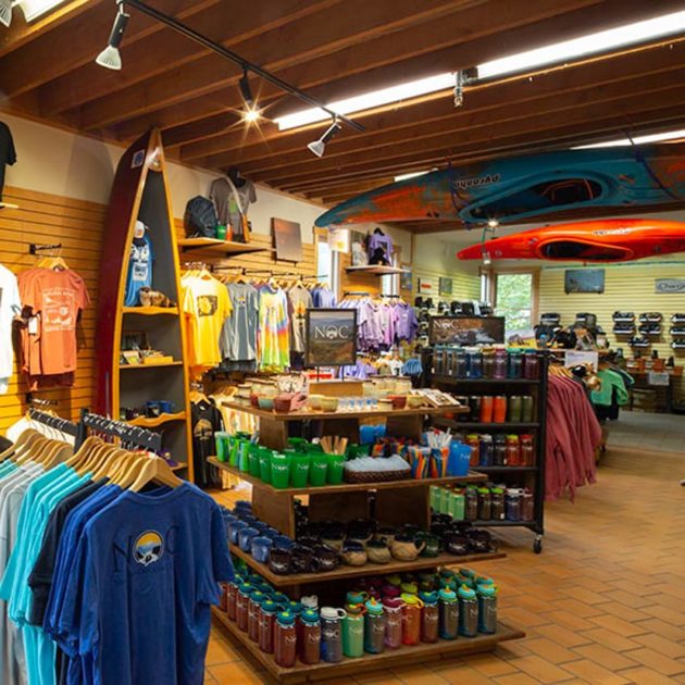 interior of the NOC Outfitter's Store