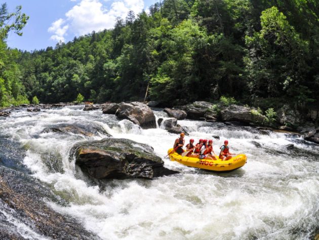 Whitewater rafting on the Chattooga river
