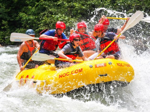 Whitewater rafting on the Ocoee river
