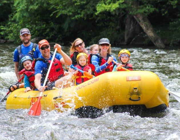 Rafters on the Pigeon River Rafting: Lower Pigeon Gorge trip