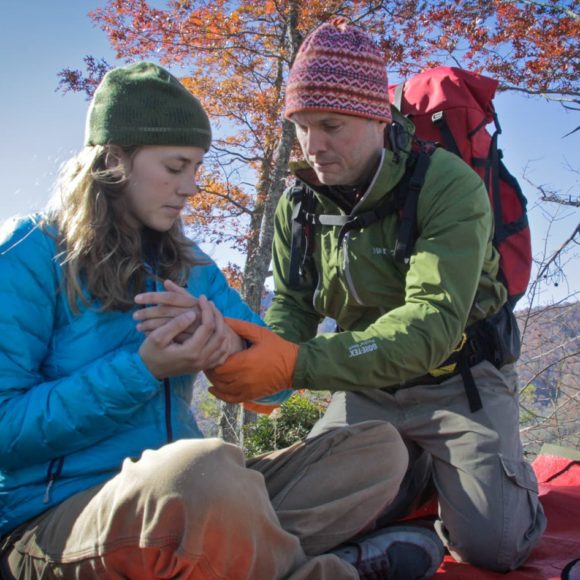 Learning how to treat an injury at the SOLO Southeast course