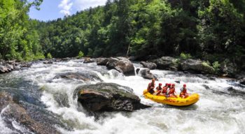 Whitewater rafting on the Chattooga river
