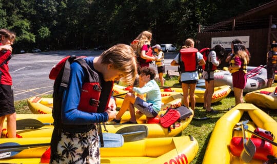 Metro Chattahoochee river camp kids gearing up