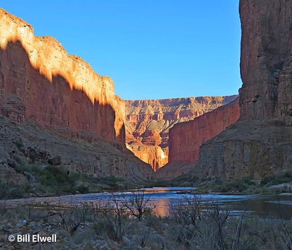 Scenic Sunset on Colorado River in Grand Canyon