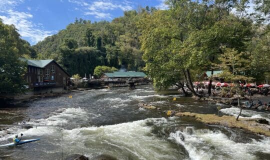 The Nantahala River During Guest Appreciation Festival at Nantahala Outdoor Center