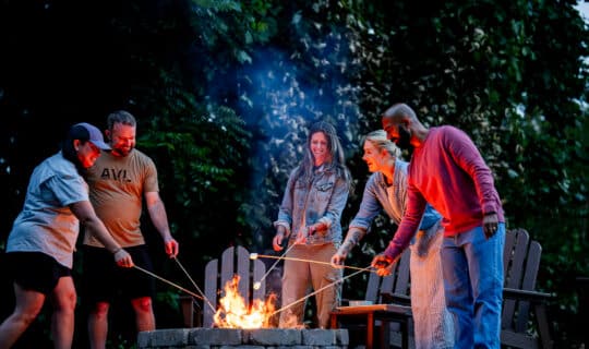 Hemlocks fire pit