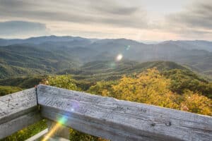 View from Wesser Bald Fire Tower