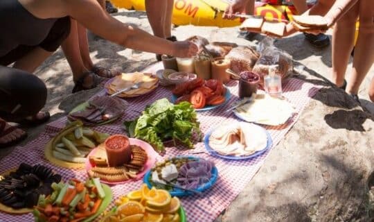 Riverside picnic on the Chattooga River