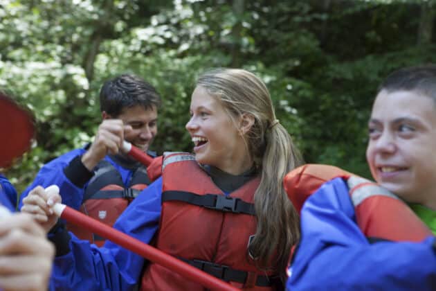 Students on a Rafting Trip