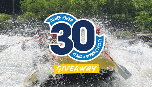 Ocoee River Rafting With the 30th Anniversary Logo for a giveaway