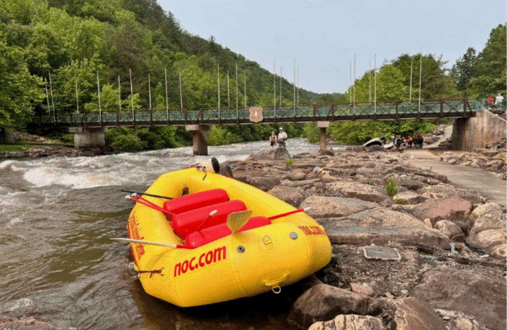 NOC raft on the Ocoee River