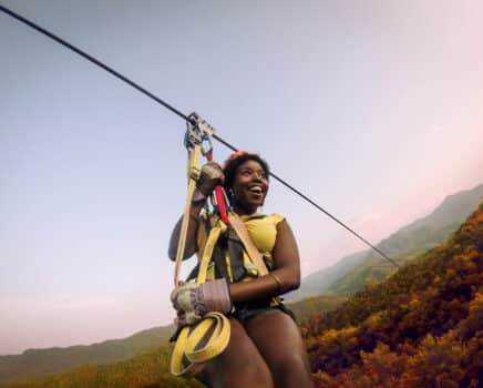 Fall Mountaintop Zipline