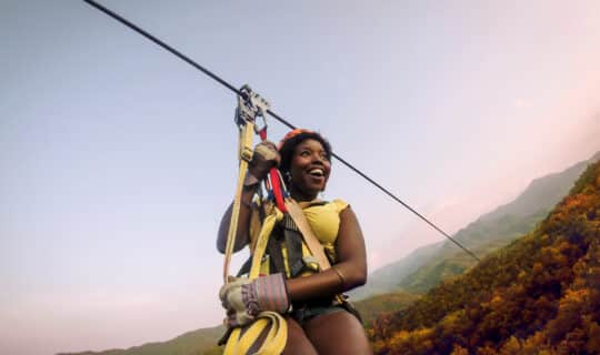 Fall Mountaintop Zipline