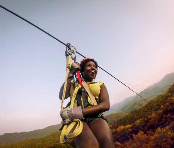 Fall Mountaintop Zipline