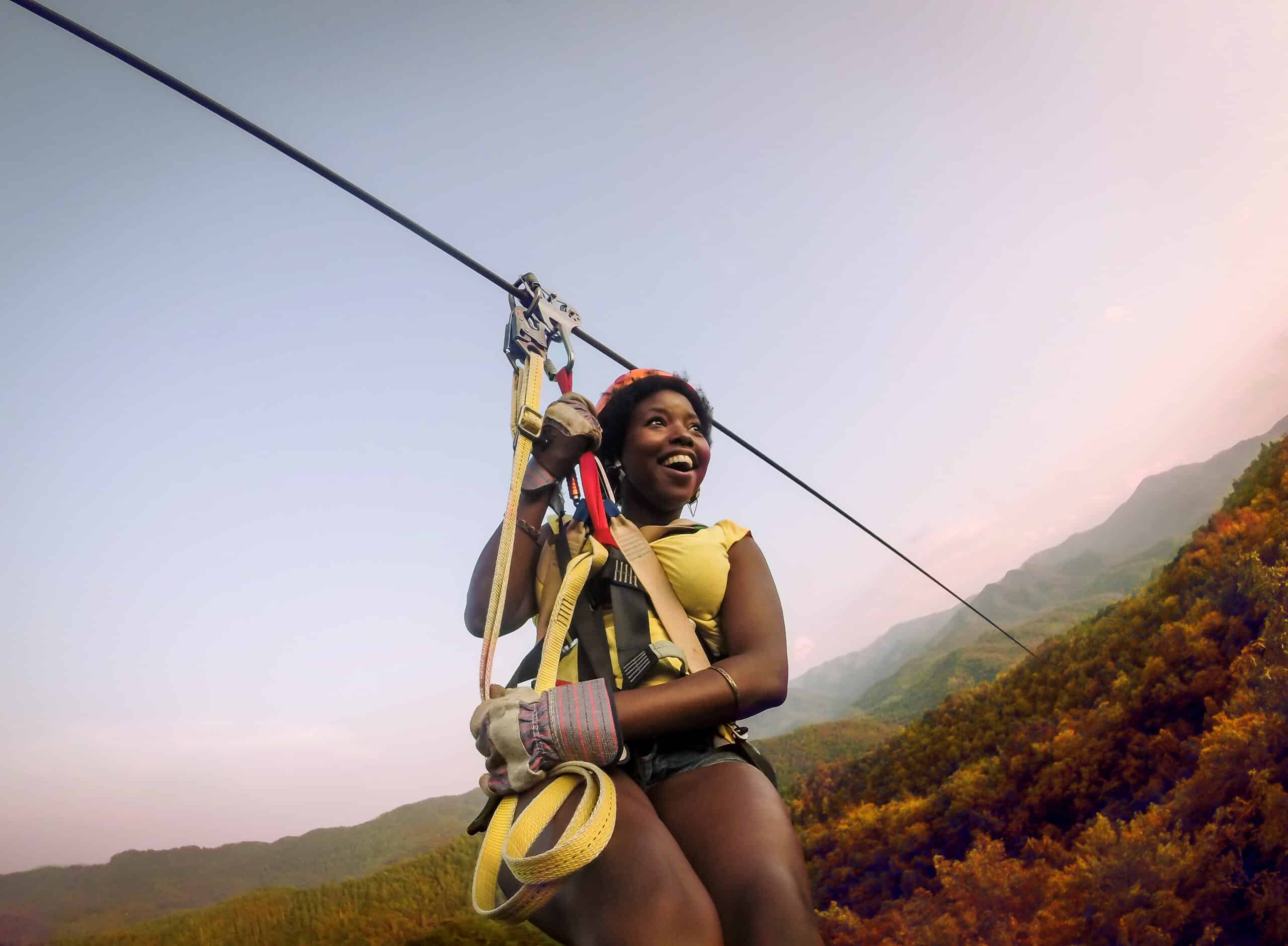 Fall Mountaintop Zipline